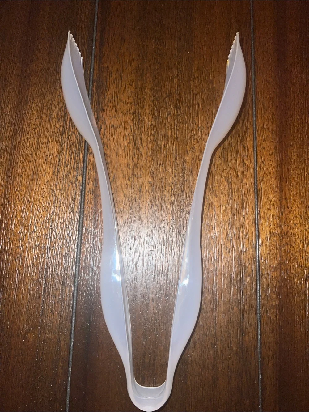 Frosted Plastic Serving Tongs